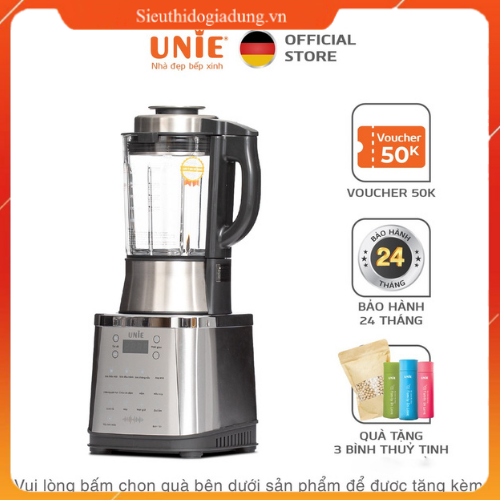 Máy làm sữa hạt, máy nấu sữa hạt Unie V8S, công suất 1800W, dung tích 1.75L, bảo hành 24 tháng