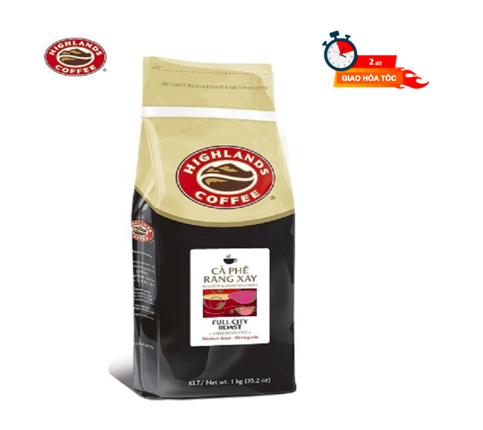 [HCM] Cà phê Hạt Highland Coffee Espresso Full City Roast Hạt 1Kg - Date mới