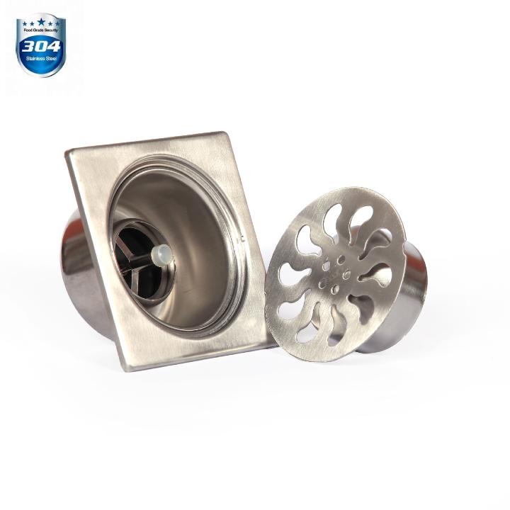 Ga thoát sàn KKK loại I , Inox 304 chống hôi, chống mùi , ngăn rác , Ga 3K