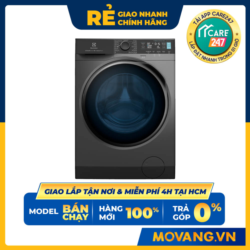 Máy giặt Electrolux EWF9042R7SB 9Kg Inverter Giặt nhanh tiện lợi