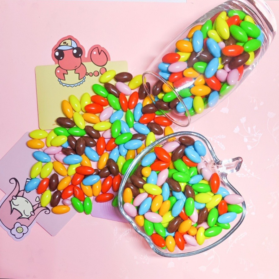 [Bánh kẹo tết 2022] Viên kẹo nhộng socola. Hộp 500g Kẹo sô cô la trở lại tuổi thơ. Đóng hộp 500g, 220g ăn vật ạ nhâm nhi.Shop Hà Thủy