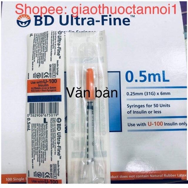 Kim chích tiểu đường BD ultra fine usa Mỹ 0.5ml dung dịch dung tích