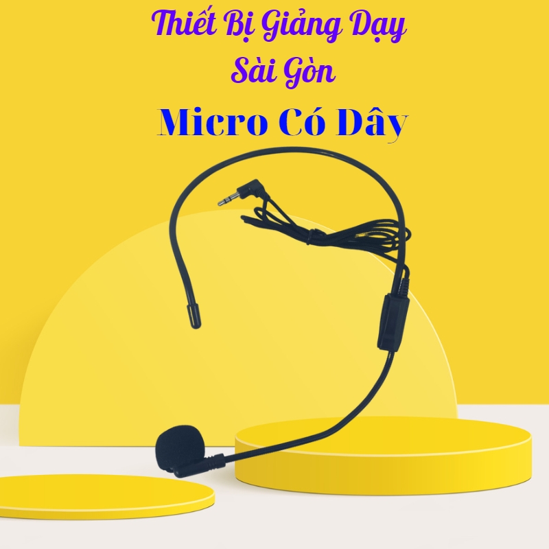 Mic trợ giảng có dây loại chất lượng âm tốt