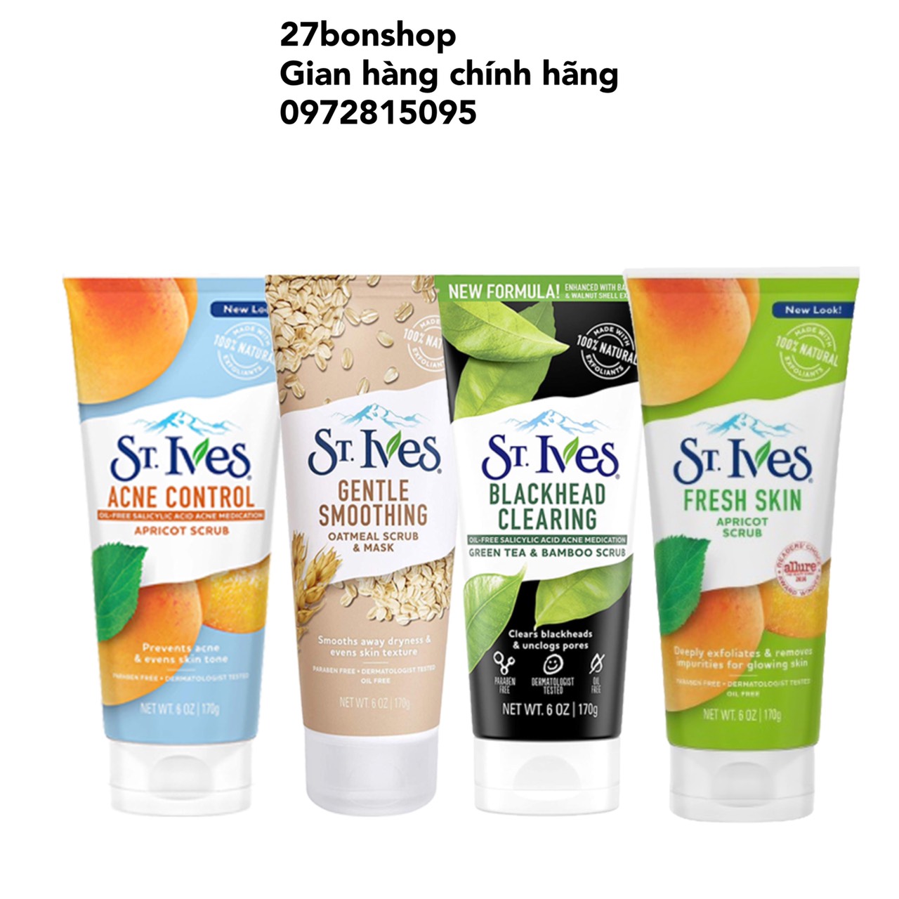 Sữa Rửa Mặt Tẩy Tế Bào Chết St.Ives 170g Mỹ