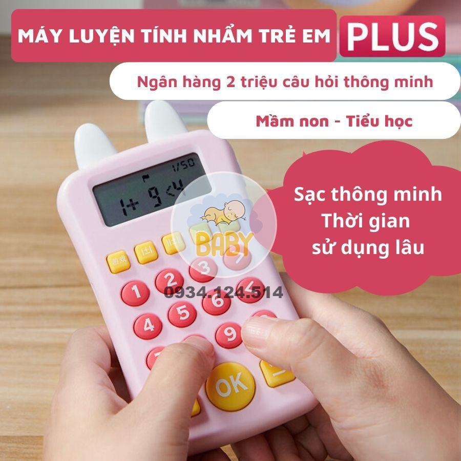 Máy Luyện Tính Nhẩm Học Toán Đa Chức Năng Vừa Học Vừa Chơi Cho Bé