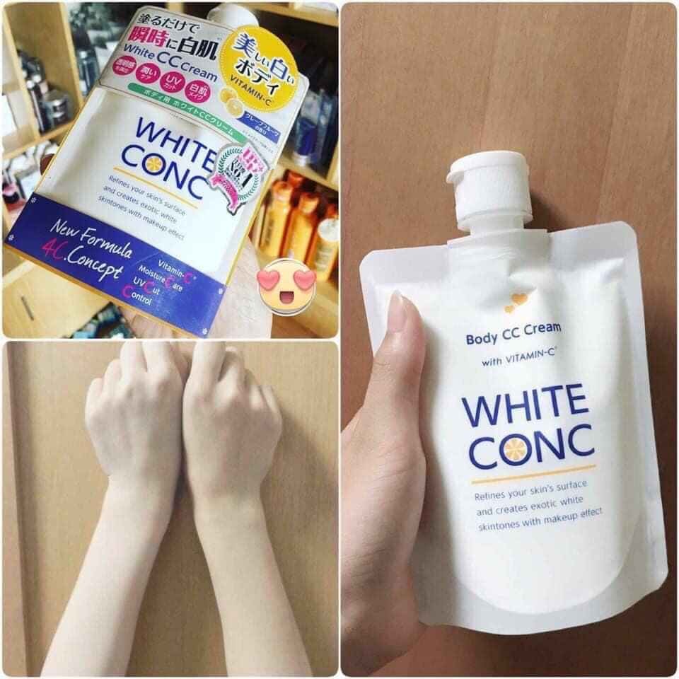 Ủ trắng body white conc nhật bản