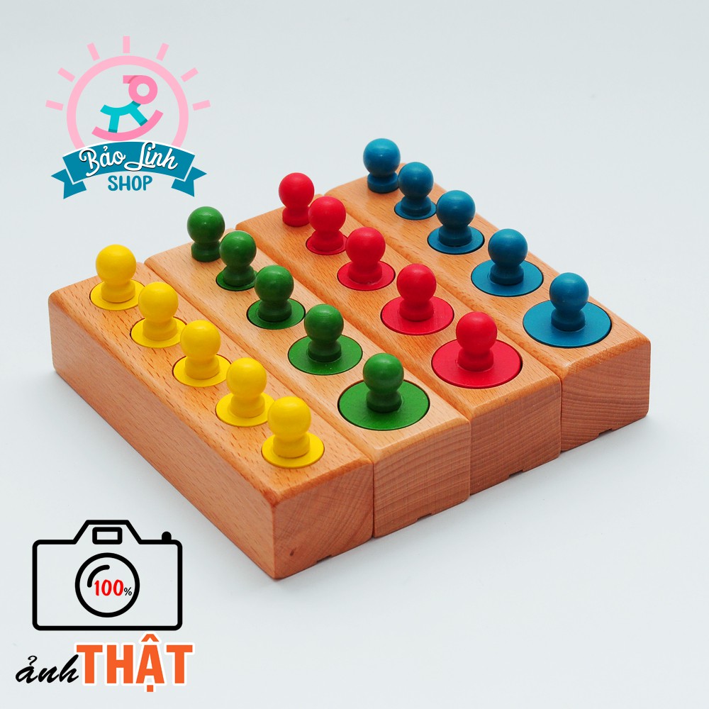 Núm trụ mầu - Bản gia đình| Giáo cụ Montessori