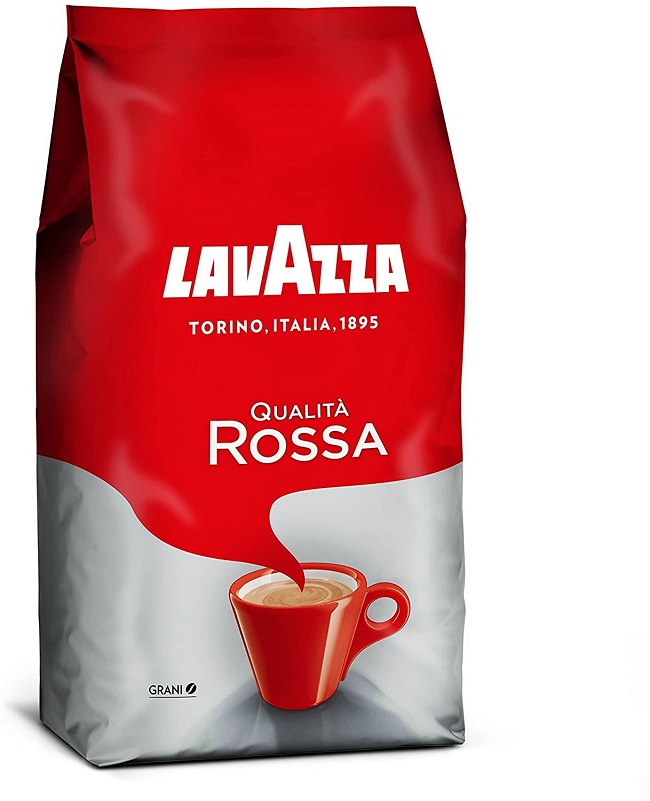 Cà phê hạt đã rang Lavazza Coffee Qualita Rossa Italia Gói 1000g 12-2024