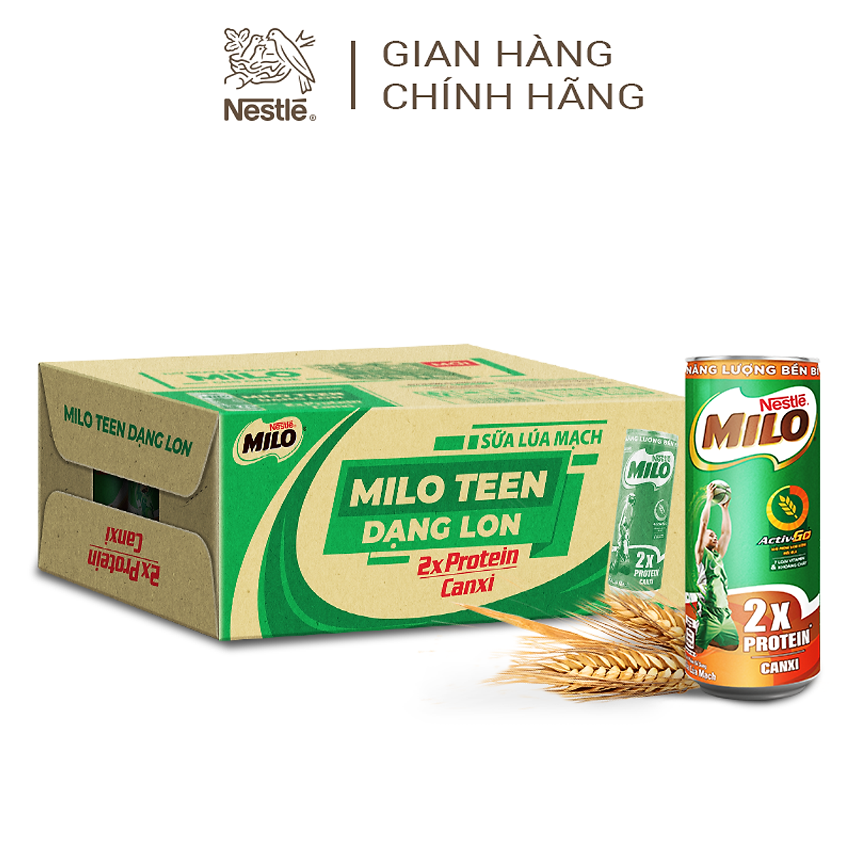 01 thùng 24 lon milo teen 240ml
