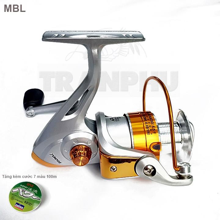 Máy câu cá yumoshi bl7000, tặng kèm cước daiwa 7 màu 100m