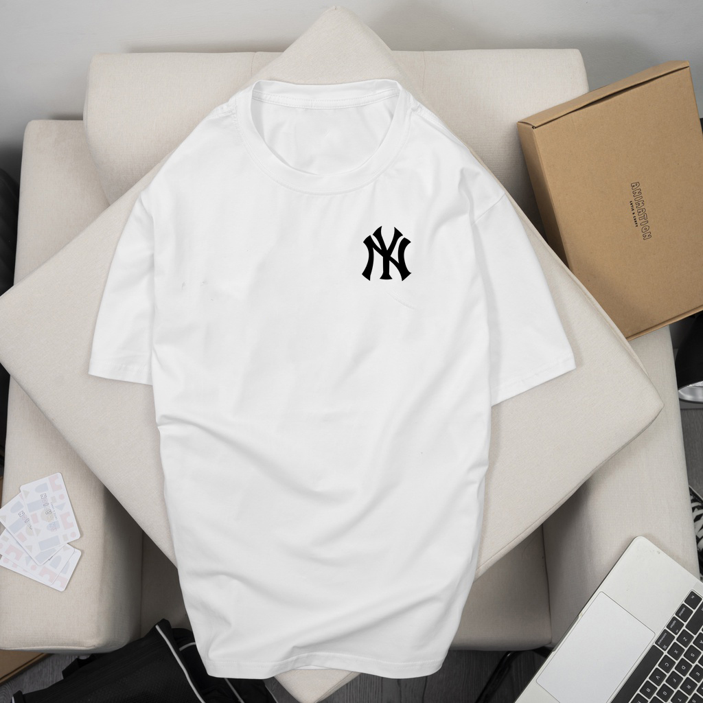Áo thun NY New York phong cách đơn giản có size 5XL 110kg - Áo phông nam nữ tay ngắn cổ tròn - AothunTHT - 2
