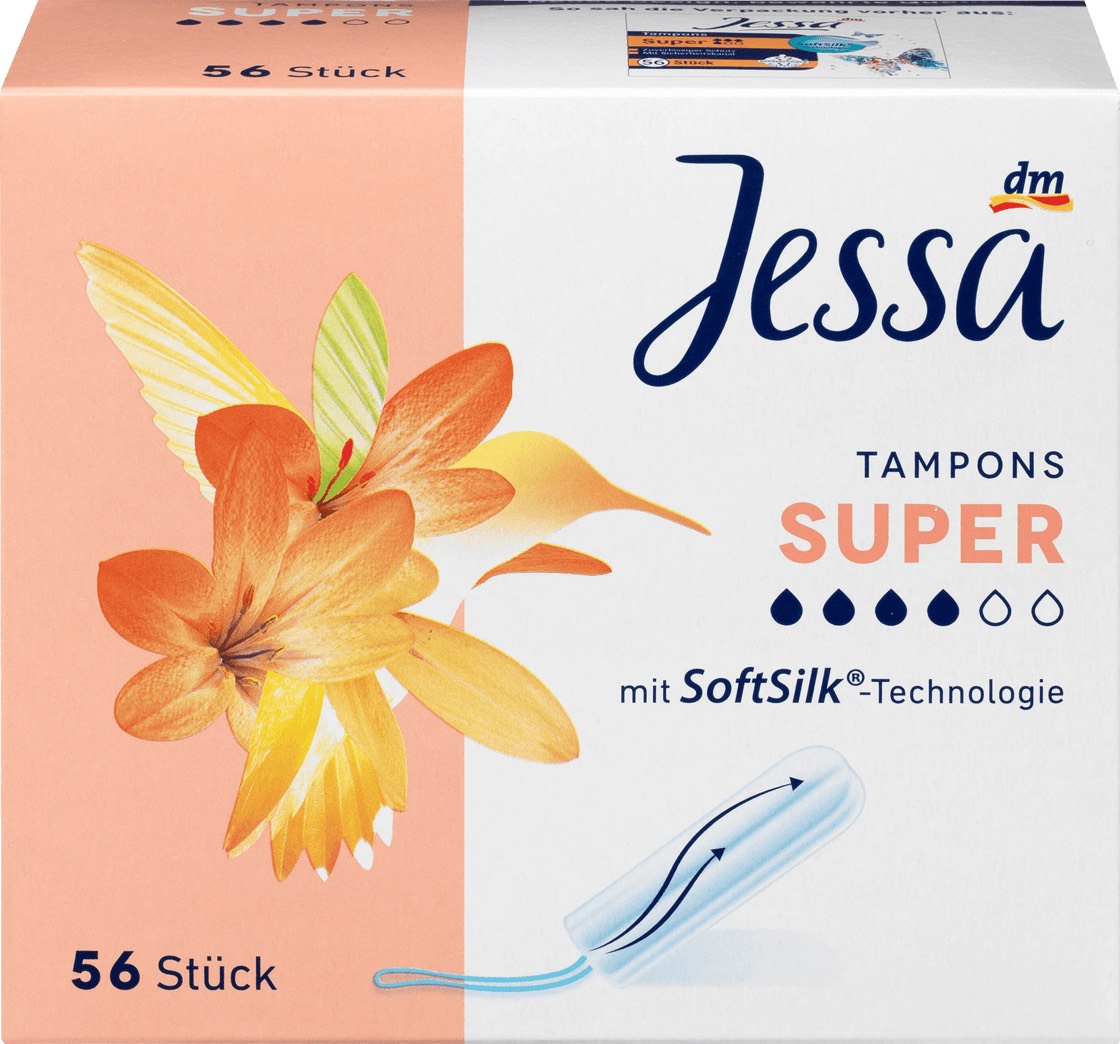 Băng vệ sinh tampons JESSA nội địa Đức size super 56st ( cỡ lớn )