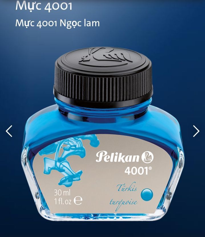 Mực đức Pelikan 4001 turquoise 62.5ml xanh ngọc/ Dark green Xanh lá