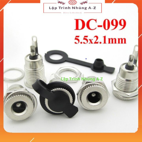 Jack dc-099 kim loại chuẩn 5.5 x 2.1mm