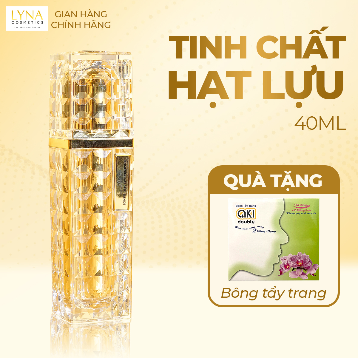 Tinh chất hạt lựu annalyn 40ml - cấp ẩm, căng bóng da, phục hồi da hư tổn – pomegranate seed esence