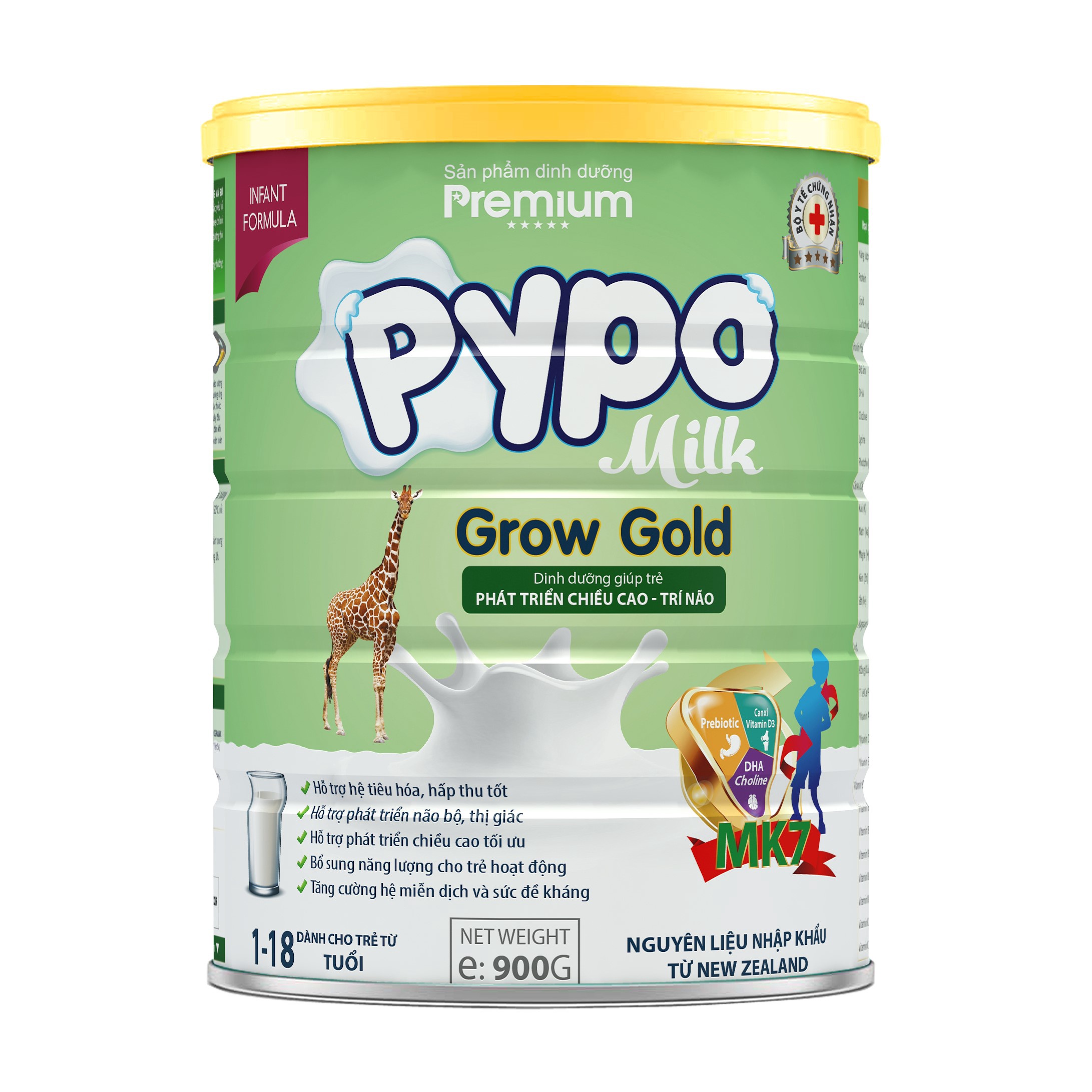 Sữa Bột Pypo Grow Gold Dinh Dưỡng Cho Trẻ Hỗ Trợ Phát Triển Chiều Cao