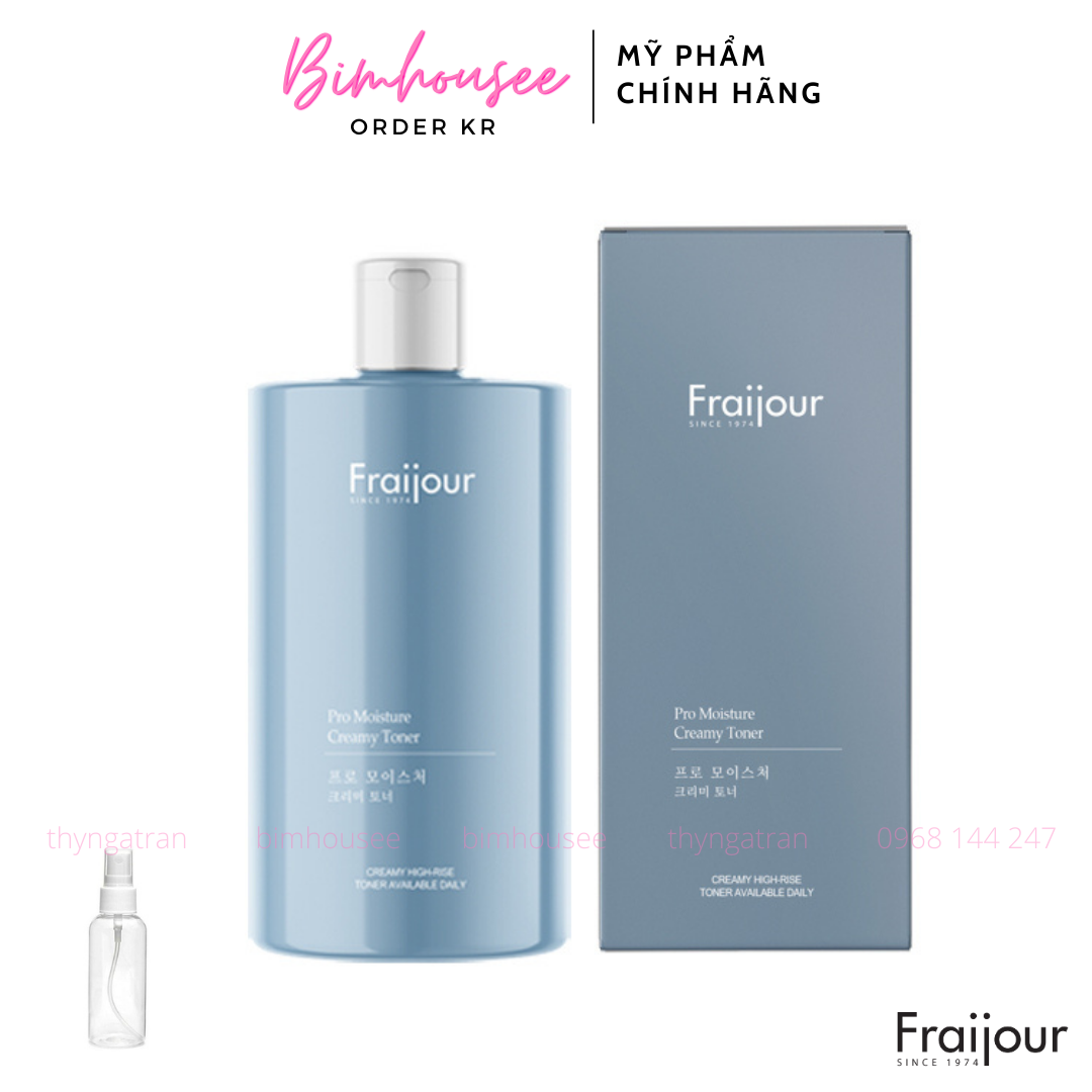 Toner gạo Fraijour dưỡng trắng và dưỡng ẩm chiết xuất gạo và Protein sữa Pro Moisture Creamy Toner, cam kết hàng đúng mô tả, chất lượng đảm bảo an toàn đến sức khỏe người sử dụng
