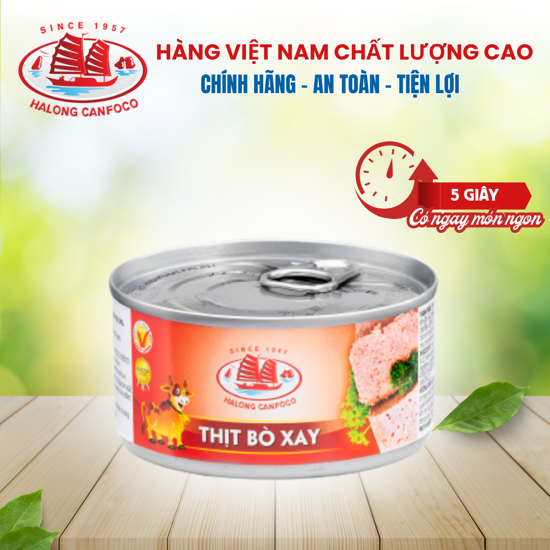 Thịt bò xay 170g - Đồ Hộp Hạ Long