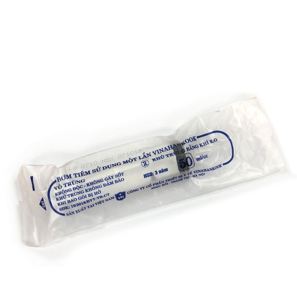 Xi lanh 60 ml nhựa Vinahankook - dùng làm enema dầu dừa ghee theo phương pháp của Viet Heatlhy