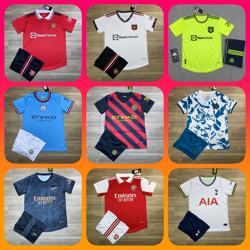 Bộ quần áo đá bóng các clb nha 22/23 - hàng thun thái - logo thêu