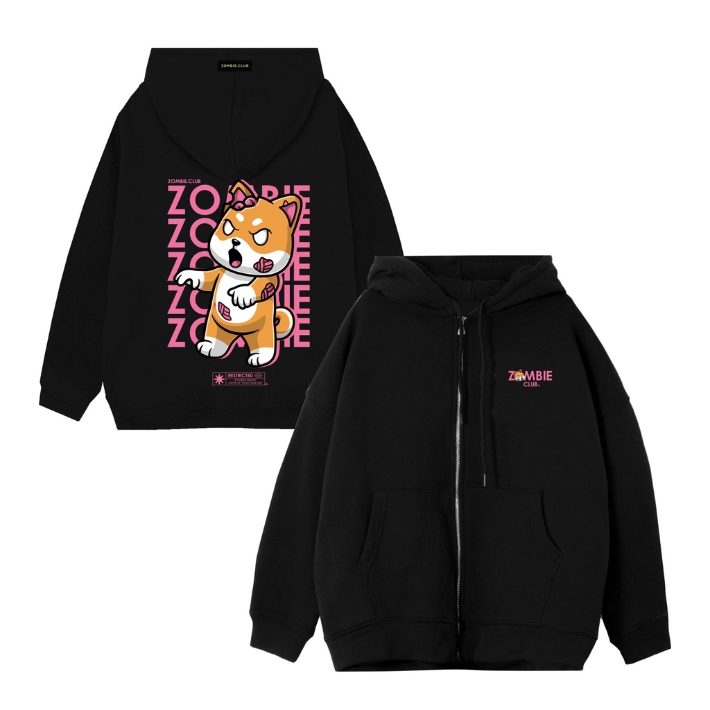 áo khoác nam áo hoodie nam áo khoác hoodie nam Áo hoddie zip shiba dog tybo localbrand zombie.club Á