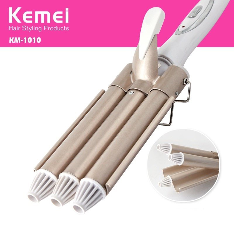 Máy bấm tóc gợn sóng, máy tạo kiểu uốn xoăn sóng nước,máy làm xoăn sóng 3 trục phong cách hàn quốc