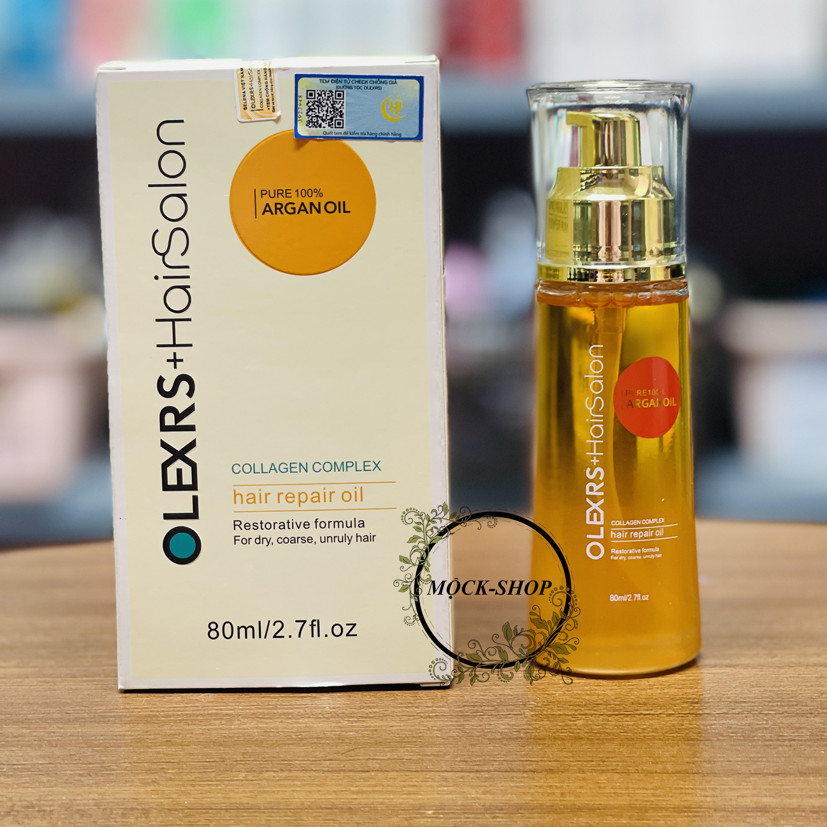 Tinh Dầu Dưỡng Tóc Olexrs Hair Salon Collagen Complex Hair Repair Oil 80ml