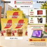 [ƯU ĐÃI THÁNG 8][FREESHIP TOÀN QUỐC]Combo 3 Bịch Cà phê Hòa tan NESCAFÉ CAFÉ SỮA ĐÁ 25 gói Nhân đôi sánh quyện