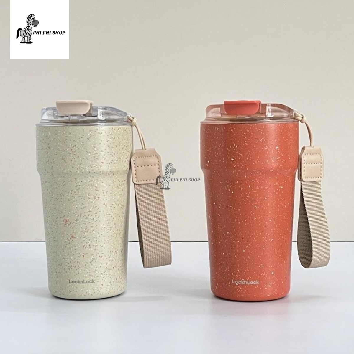 Ly giữ nhiệt phủ sứ LocknLock 500ml Metro Cafe Tumbler LHC4357 phiphi shop
