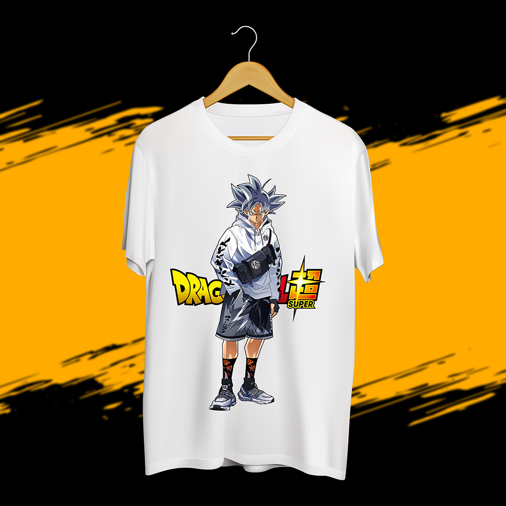Áo thun nam ngắn tay cổ tròn chất cotton in hình Songoku Dragon - Local Brand Sugant Official