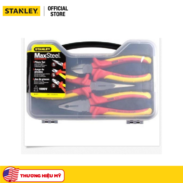 Bộ kìm cách điện vde 3 chi tiết stanley 84-011