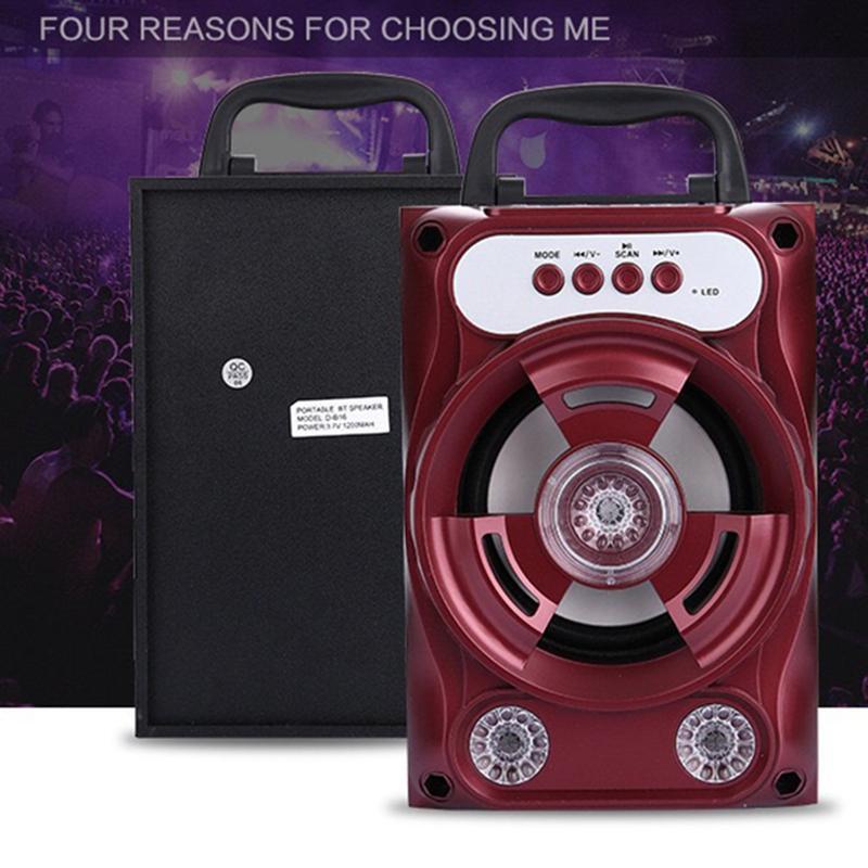 Loa Bluetooth, Loa xách tay, Loa máy tính, Loa siêu trầm, Loa GS16 Cao Cấp xách tay, Pin Dài  đến 6 tiếng, thiết kế ấn tượng Có Đèn LED, Tặng phiếu bảo hành 1 năm Toàn quốc