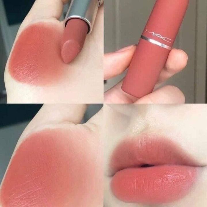 Son mac powder kiss lipstick màu 314 mull it over mini 1.5g full box - lamii beauty