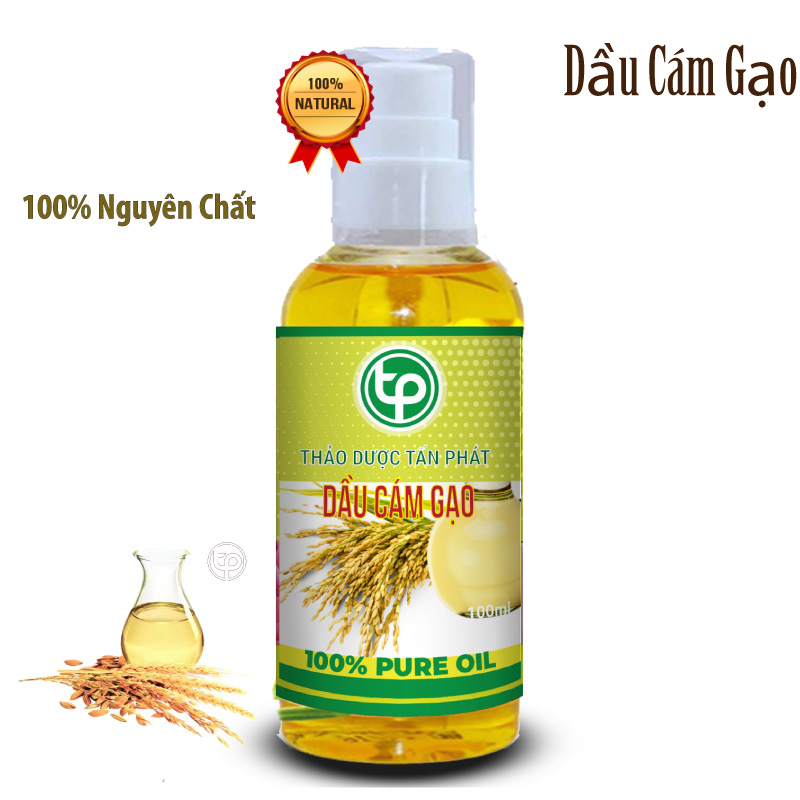 Dầu cám gạo nguyên chất - chai nhựa đầu phun 100ml - giúp làm đẹp da cực tốt