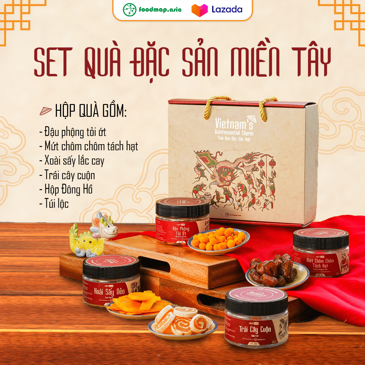 Set Quà Tết Đặc Sản Miền Tây Đặc Sản Ngon Lành