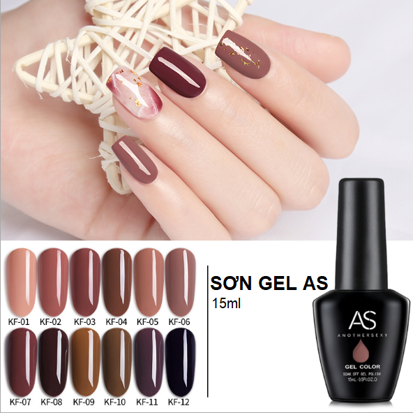 Sơn gel as - màu nâu mã kf