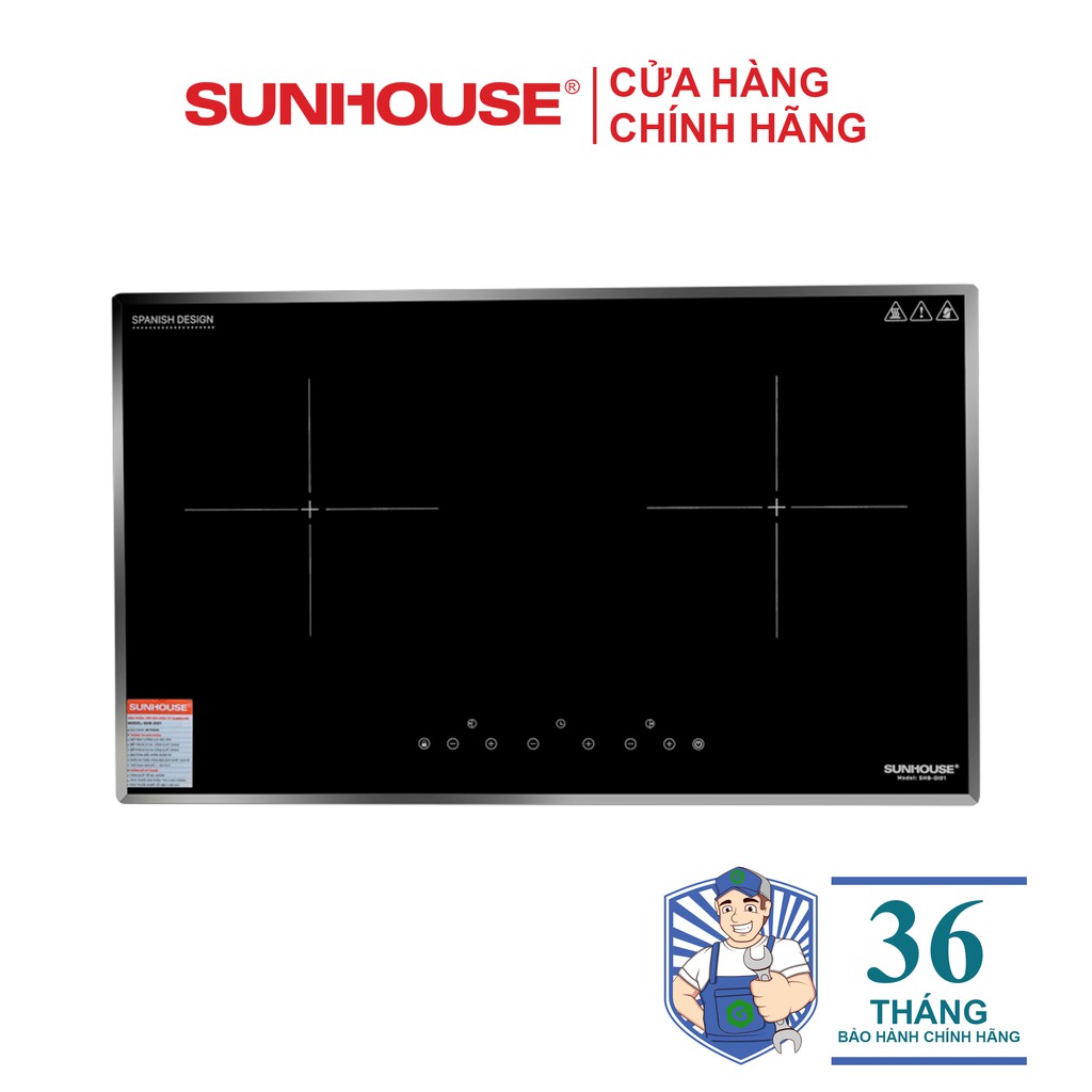 Bếp điện từ đôi sunhouse shb-di01