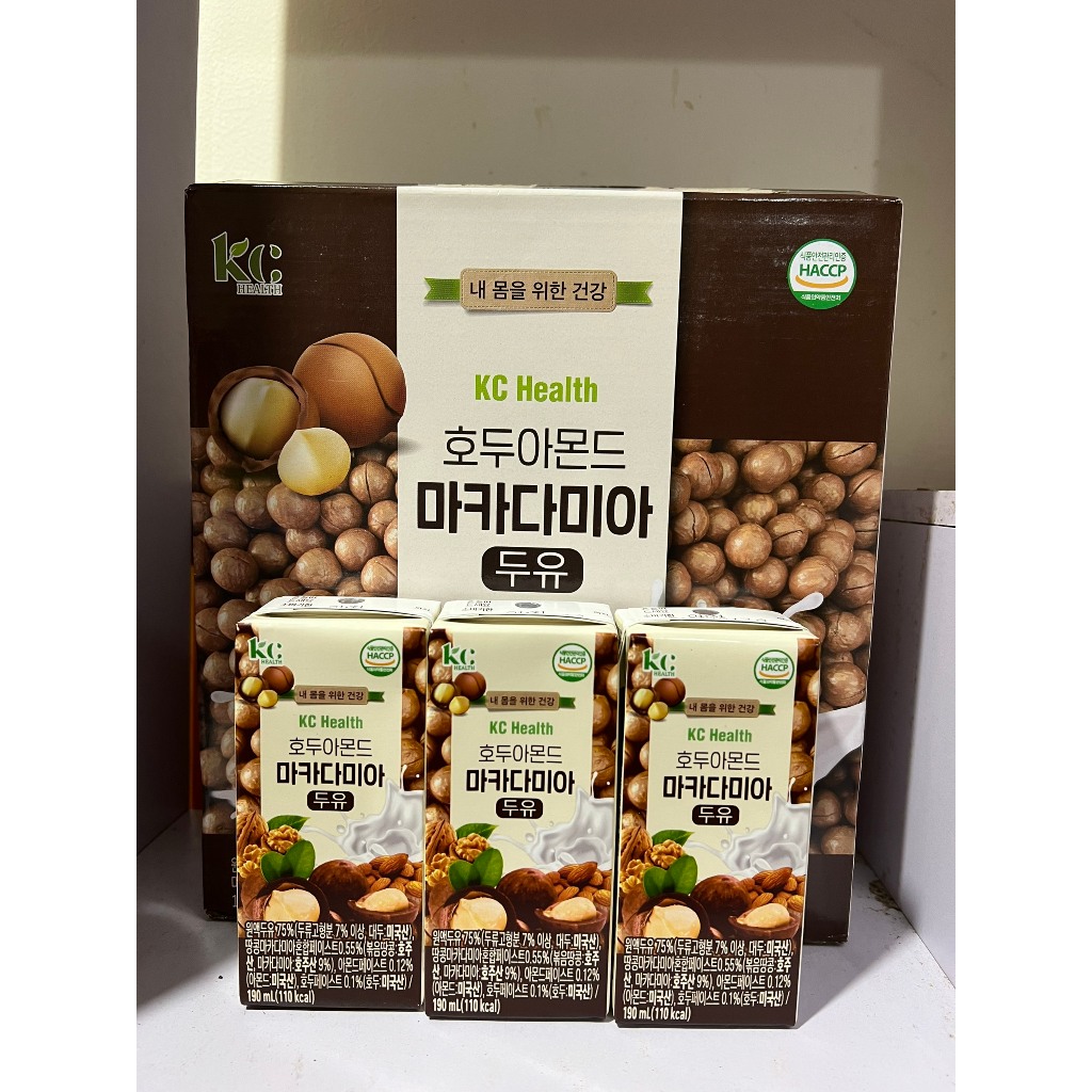 Sữa hạt macca, hạnh nhân, óc chó kc health hàn quốc 190ml