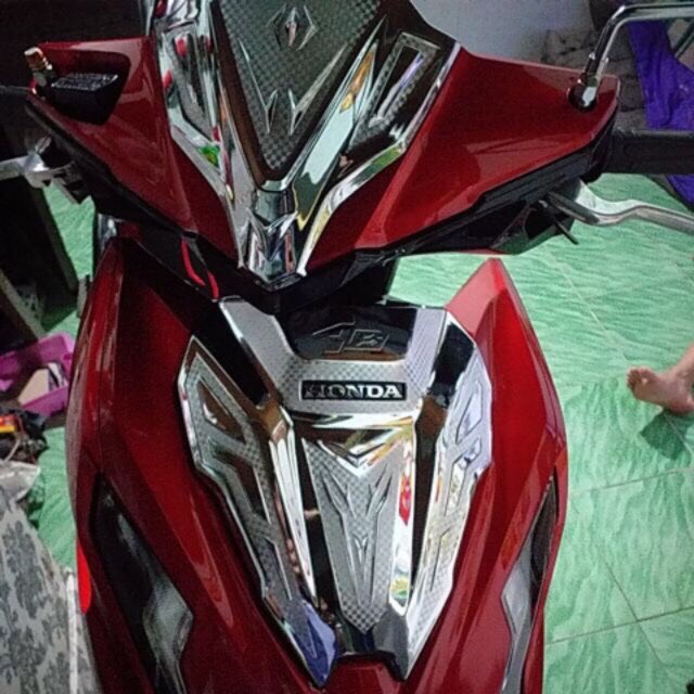 trang trí Mặt nạ ốp đầu airblade 2024-2020 crom