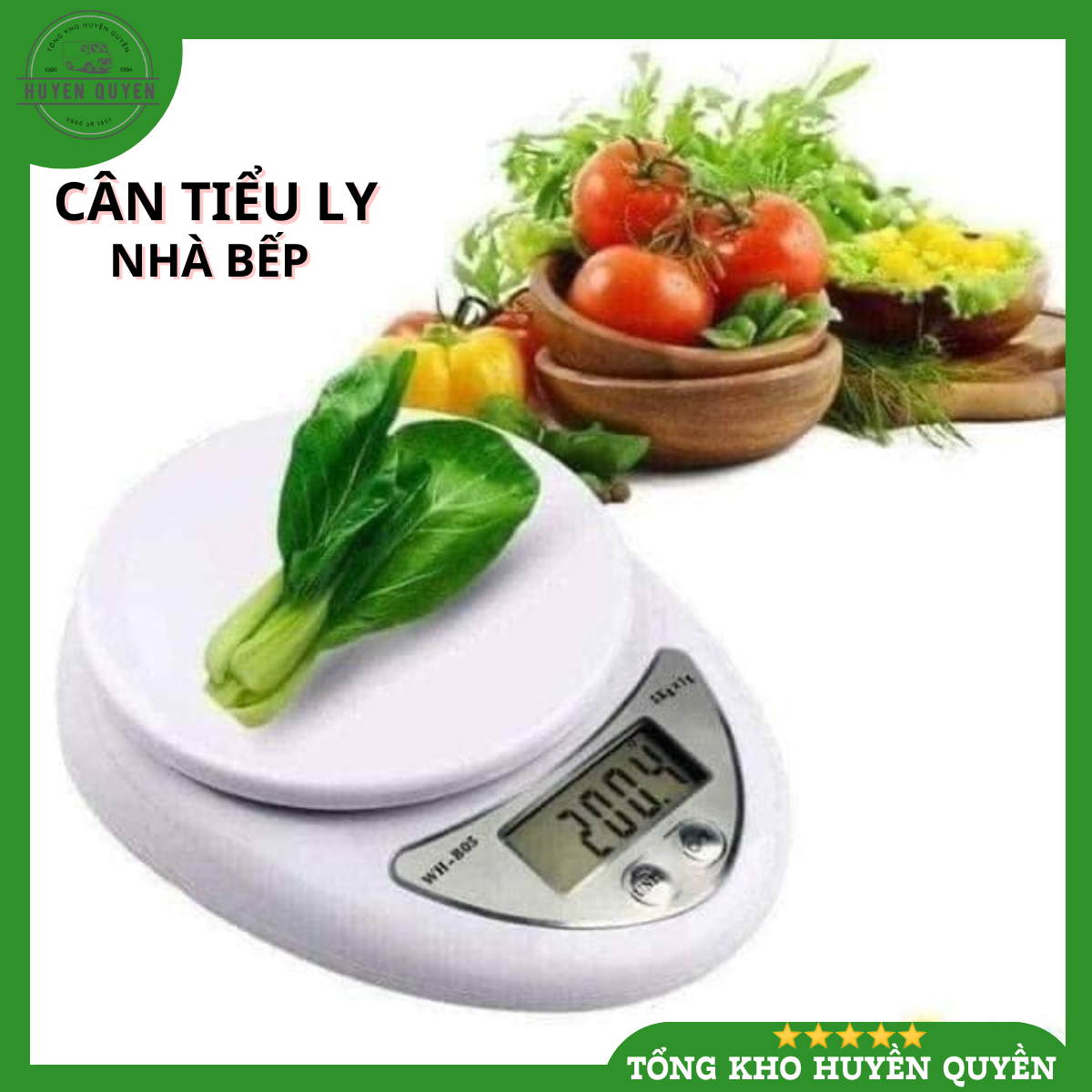 Cân tiểu ly, cân tiểu ly điện tử nhà bếp cao cấp định lượng 1 đến 5kg, cân độ chính xác cao tặng kèm 2 pin AAA