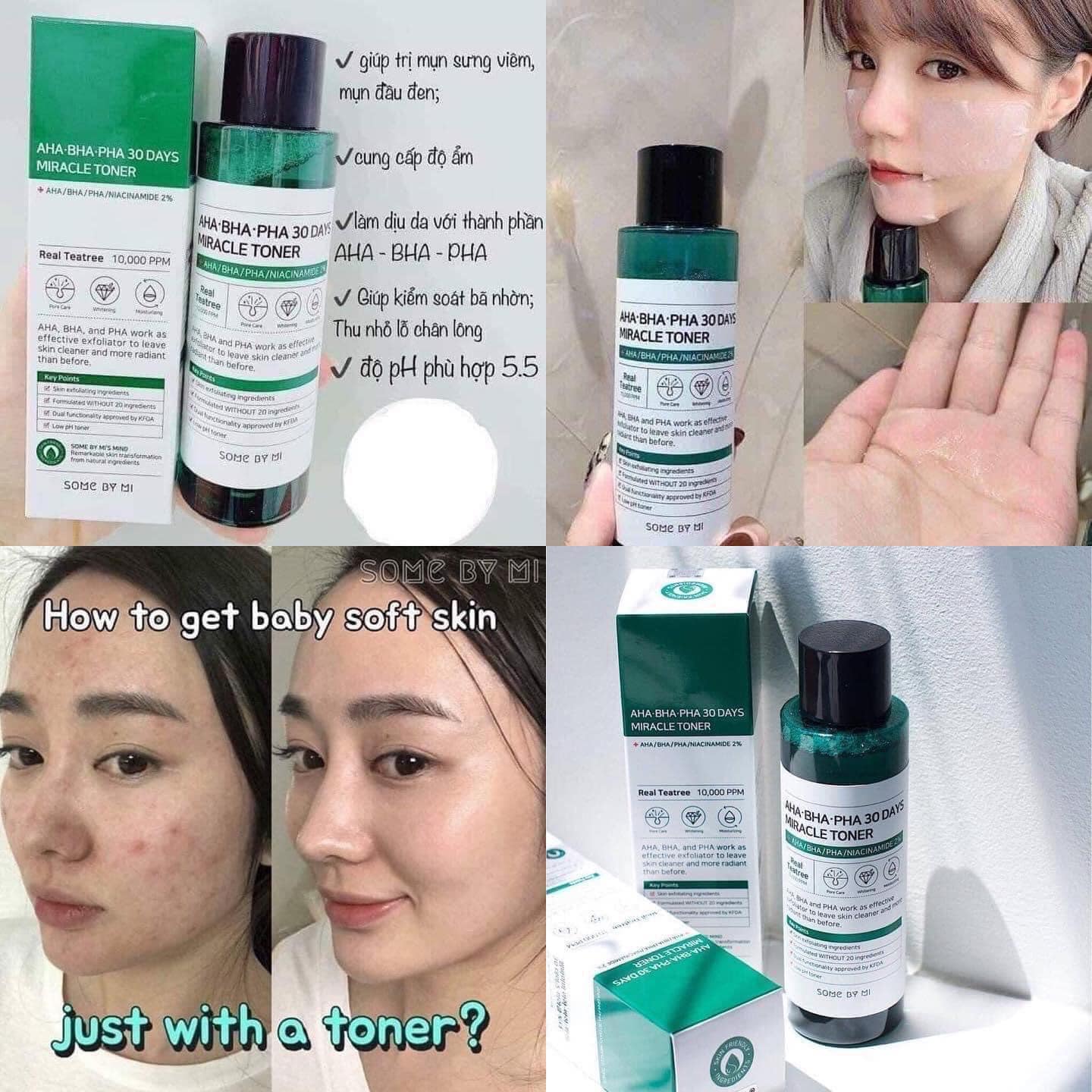 NƯỚC HOA HỒNG SOME BY MI AHA BHA