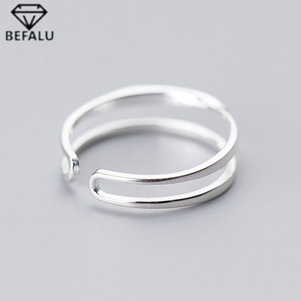 Nhẫn nữ bạc thật 925 phong cách hàn quốc n48 freesize - befalu