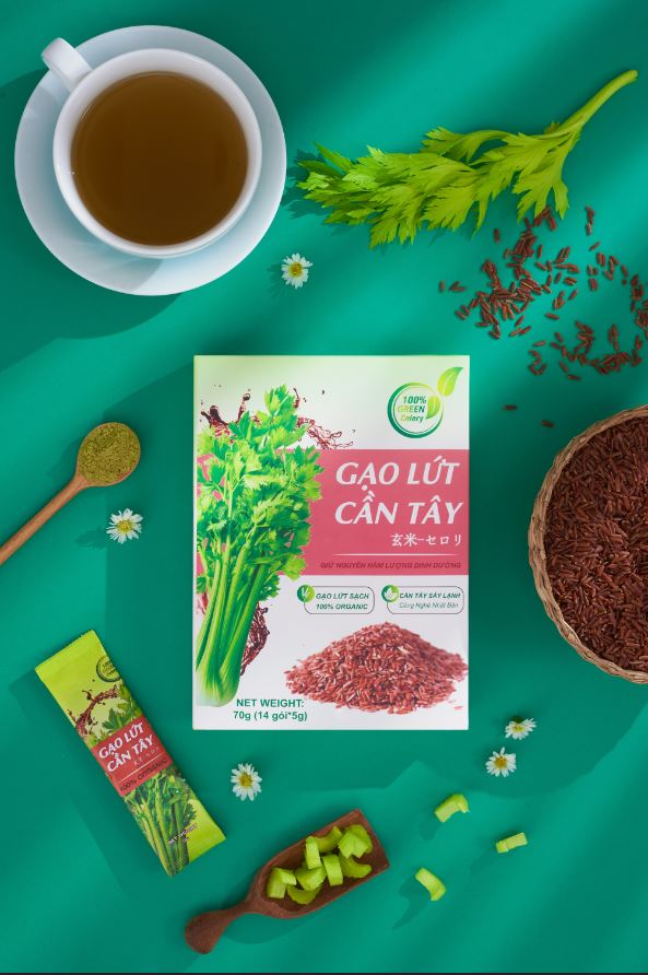 COMBO 5 HỘP GẠO LỨT CẦN TÂY - GIẢM NGAY 4-7KG - ĐẸP DA - TIÊU MỠ