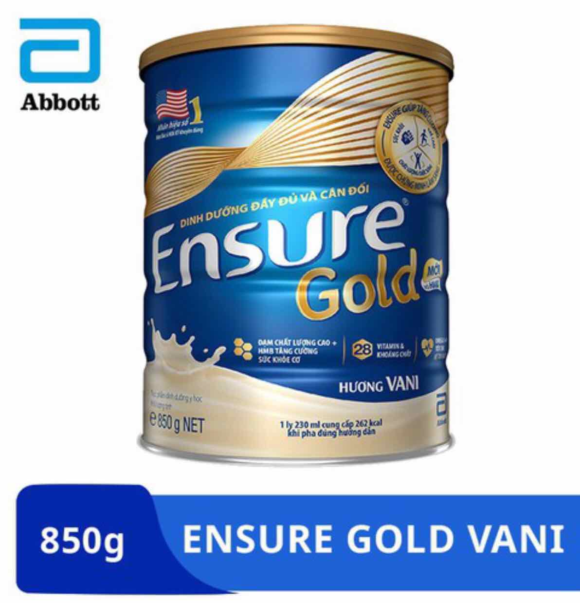 Sữa Ensure Gold Vani 850g - ESM850