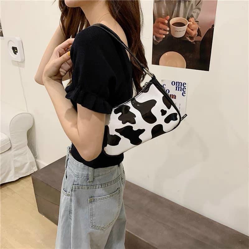 [HCM]Túi xách kẹp nách bò sữa hot trend