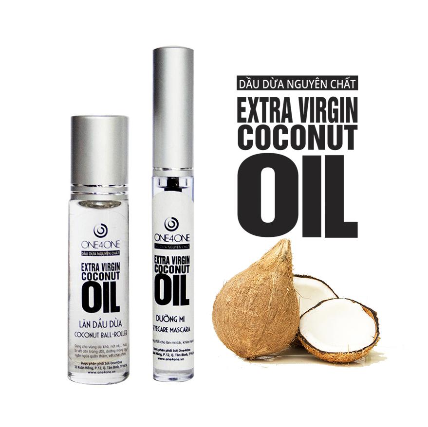 [HCM]COMBO Chai Lăn và Dưỡng Mi Dầu Dừa One4One