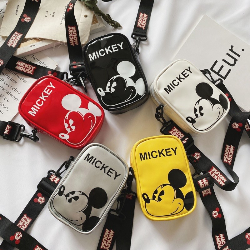 Túi cho bé trai bé gái 💝 freeship 50k💝túi đeo chéo hình chuột mickey dễ thương cho bé