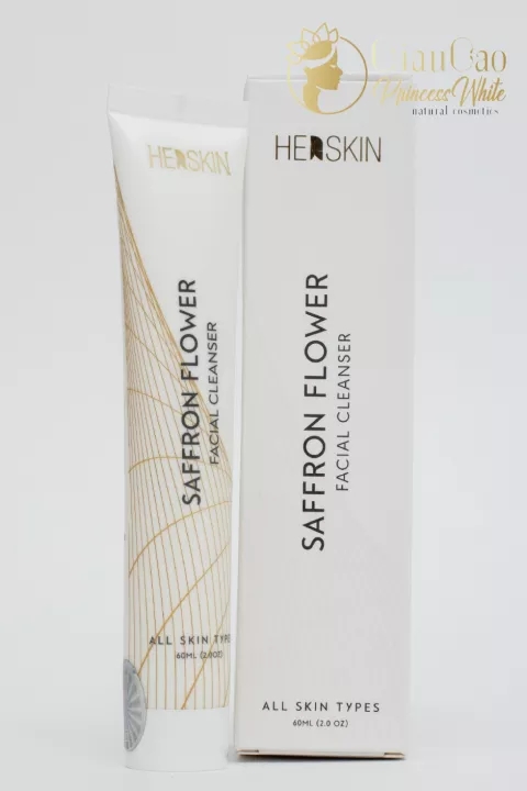 Sữa rửa mặt saffron flower – facial cleanser nhuỵ hoa nghệ tây herskin princess white chai 60ml