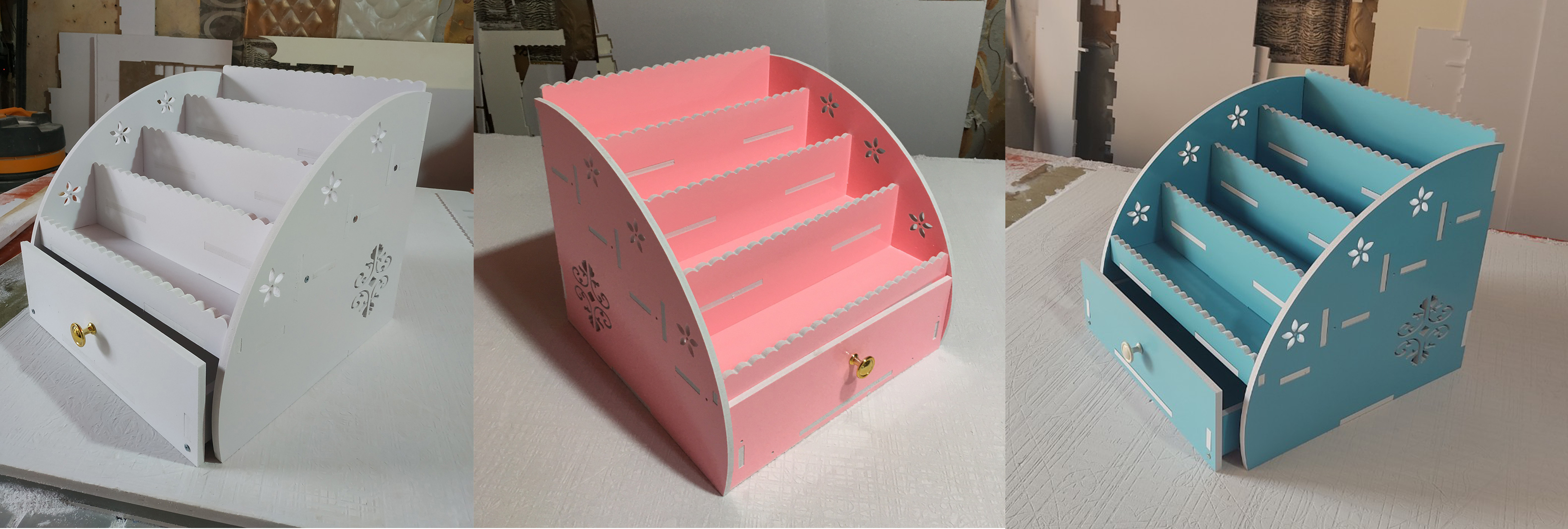 Kệ đựng sơn Nail có ngăn kéo