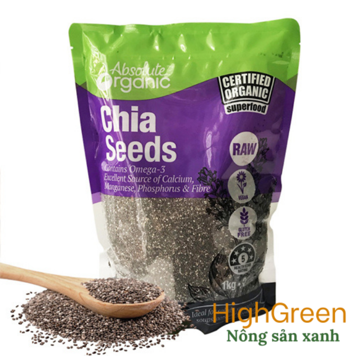 Hạt chia tím Úc 1kg - Chia nhập khẩu Úc thương thiệu Absolute Organic